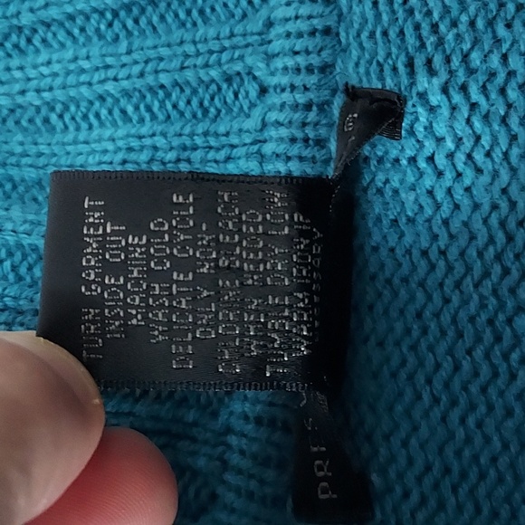 Prestwick & Moore long sleeve turtleneck sweater medium blue - Picture 6 of 9